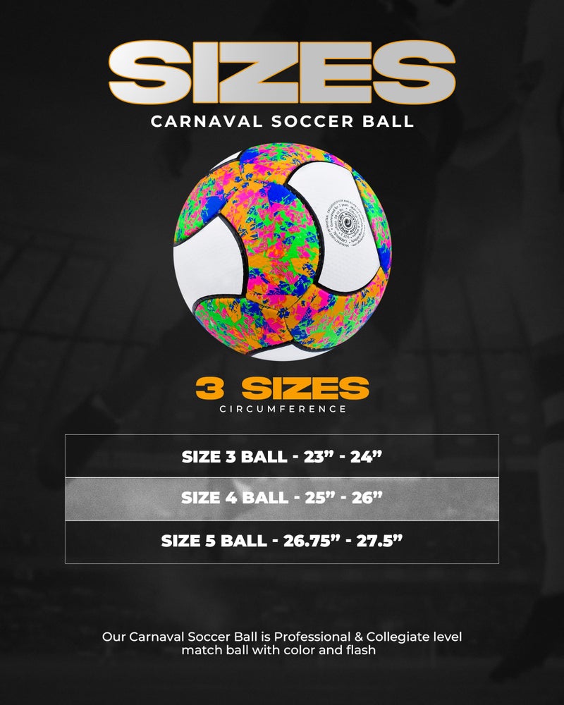 American Challenge Carnaval 18 Panel Soccer Ball (Confetti, 4) - Image 2